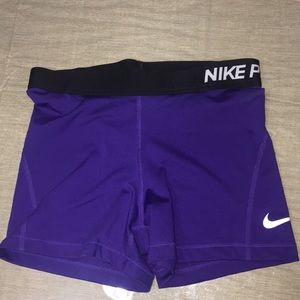 Purple Nike Pro Spandex
